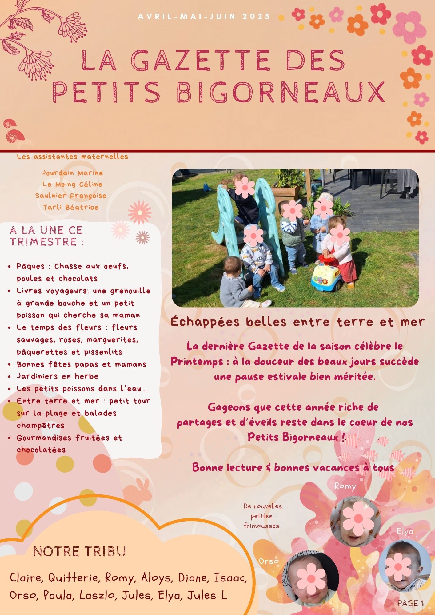 Gazette de petits bigorneaux avril-mai-juin 2025
